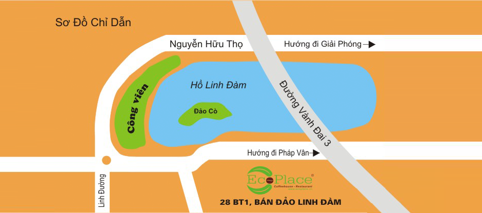 Sơ đồ đường đi tới Ecoplace Sơ đồ đường đi tới Ecoplace